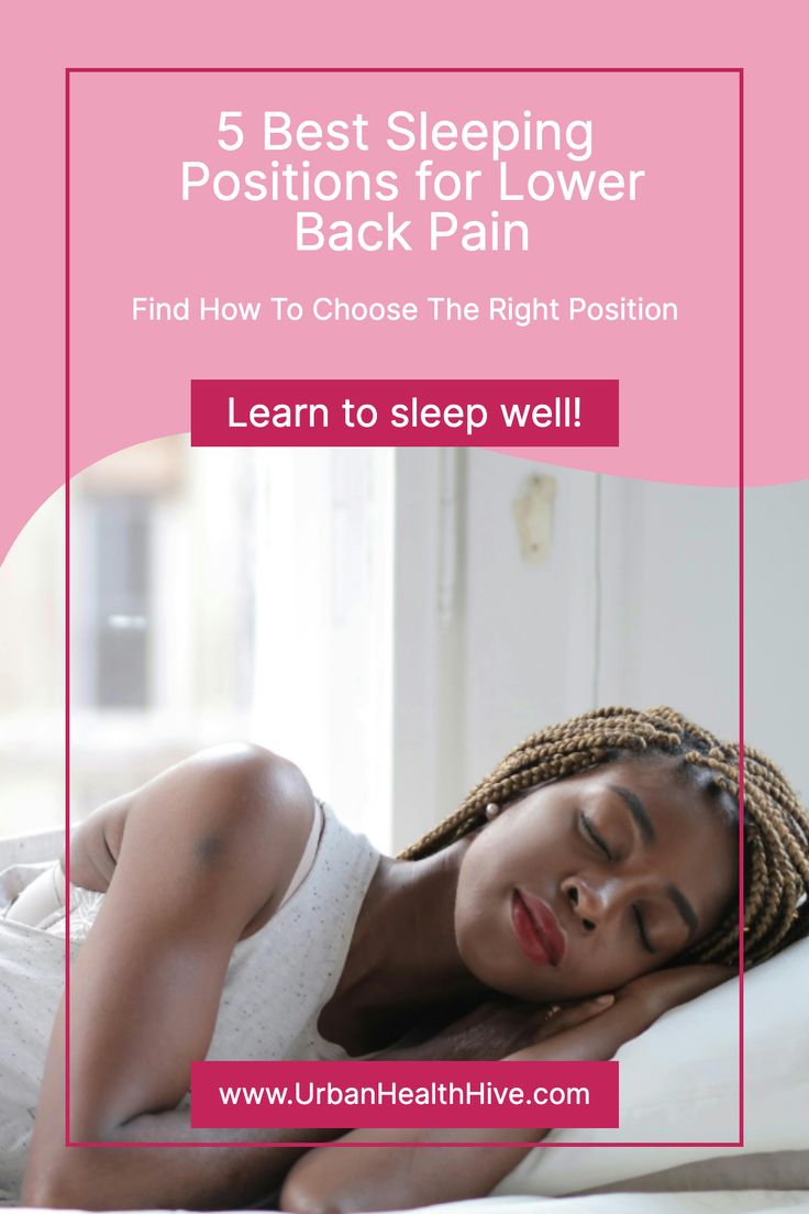 5 Best Sleeping Positions for Lower Back Pain _ Find How To Choose The Right Position